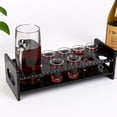 thumbnail image 5 of Soporte Para Vasos De Chupito De Acrílico Negro De 9 Orificios Bandeja Para Servir Vasos De Whisky Sunnimix Portavasos Black Shot, 5 of 5