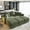 Green, variant on 82.7'' Oversized Corduroy Couch, Modular Sectional Sofa with 3 Ottomans, Sleeper Sofa Bed Full Size, Upholstered 3 Deep Seat L Shape Sofa, Convertible Cloud Couches for Living Room, Green