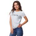 thumbnail image 2 of Inkmeso Crew Neck Mama Graphic Tshirt Short Sleeve Women Cotton Tee Casual, 2 of 8