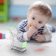 thumbnail image 4 of Mini carrito de compras de juguete para niños | Juguete de supermercado de juguete con bloques de madera giratorios de 360 grados | Juguete educativo de rol para niños pequeños, 4 of 4