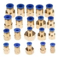 thumbnail image 4 of 2pcs M5'' 1/8'' 1/4'' 3/8'' 1/2'' Female Thread OD 4 6 8 10 12mm Pneumatic Connector Straight Push in Fitting for Air Pipe Joint, 4 of 7