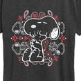 thumbnail image 3 of Peanuts - Snoopy American Hug Paisley Short Sleeve Graphic T-Shirt, 3 of 6