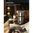 Miroco Milk Frother, Electric Milk Foam Maker 17oz for Coffee, Latte, Cappuccino, Auto Hot and