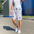 thumbnail image 7 of Bixox Men's Bouquet and Lavender Flowers printed lightweight casual shorts, soft sleep shorts with pockets., 7 of 7