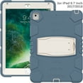 thumbnail image 5 of iPad 5th/6th Generation (9.7 inch, 2017/2018) Case,Dteck Shockproof Rubber 3-layer Protection Armor Hybrid Kickstand Protector Cover for iPad Air 2/iPad Pro 9.7" ,Cornflowerblue, 5 of 7