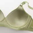 thumbnail image 3 of Women Push Up Bra Everyday Underwear Comfortable Lingerie Bralette with Support Green S, 3 of 5