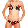 thumbnail image 2 of Watermelon Detachable Sponge Adjustable Strap Bikini Set Two-Pack Swimsuit Women Swim Suit, 2 of 6