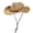 Khaki, variant on Spring And Summer Outdoor Brim Moldable Wide Brimmed Sunshade Hats for Men And Women Western Cowboy Style Straw Hats And Fisherman Hats Coneflower