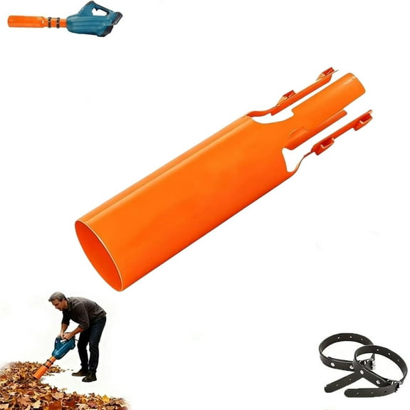 Leaf Blower Air Booster, High-Velocity Air Booster for Gas/Electric for 2–4 Inch Blower Tubes, Leaf Blower Nozzle Attachment, Boosts Wind Speed, Yard Snow Lawn Driveway Cleanup