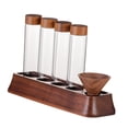 thumbnail image 3 of pitrice Glass Test Tubes with Display Rack Storage Bean Coffee Tubes for Coffee Shop 8 Hole 4 Hole, 3 of 6