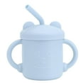 thumbnail image 3 of Toddler Straw Cup, 4 Pcs Silicone Sippy Cup Panda Pattern Baby Learning Training Cup Spill  Early Learning Snack And Drink Tumbler Trainer With Handles, 3 of 8