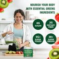 thumbnail image 2 of Tecepec Greens Superfoods Multivitamin Powder, Strawberry Kiwi, for Gut and Energy Support,30 Servings, 2 of 6