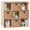 Light Oak, variant on SONGMY 8-Cube Storage Organizer, 11in Shelf Opening, Bookcase, Display Shelf, Customizable w/ 3 Removable Back Panels – White