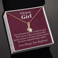 thumbnail image 4 of To My Girlfriend The Reason For First Love Story Alluring Ribbon Necklace Message Card, 4 of 7