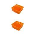 thumbnail image 2 of Kearding Bandeja de Almacenamiento Apilable - Organizador Versátil Para Mantener Artículos Prolijamente Cesta de Almacenamiento Apilable naranja 2Conjunto, 2 of 6