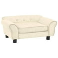 thumbnail image 1 of vidaXL Dog Sofa Cream 72x45x30 cm Plush, 1 of 5