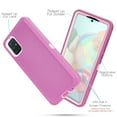 thumbnail image 4 of for Samsung Galaxy A71 5G (NOT FOT SAMSUNG A71) Phone Case Dual Layer Full-Body Rugged Clear Back Case Drop Resistant Shockproof Case with Built In Screen Protector (Purple Rose), 4 of 4