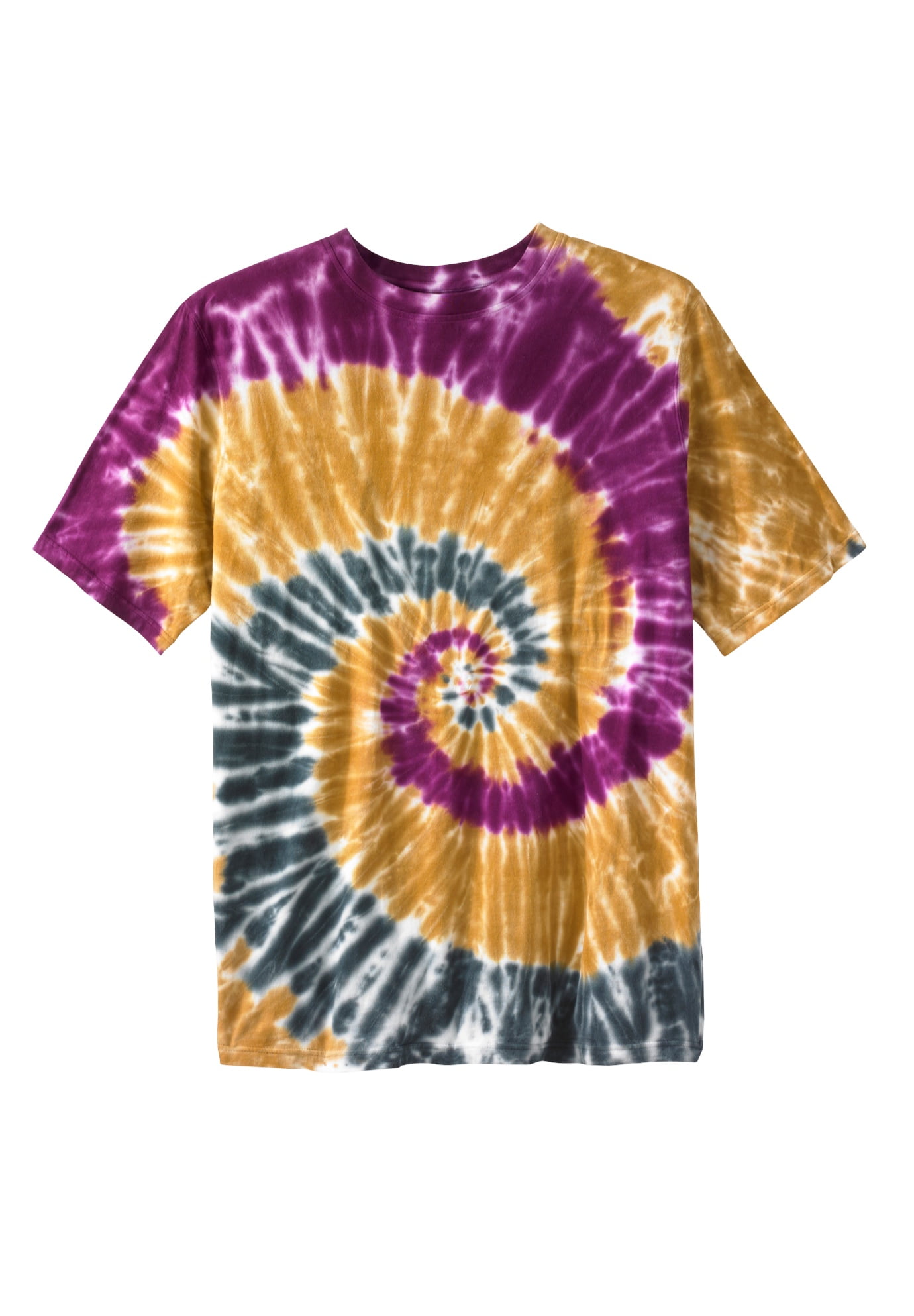 Kingsize Men's Big & Tall Lightweight TieDye Crewneck Tee
