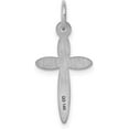 thumbnail image 3 of 14K White Gold Laser Designed Cross Charm - 21mm, 3 of 6