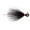 Black, variant on VMC Bucktail Jig Black 1/4 oz