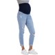thumbnail image 5 of - Jeans de mernidad rasgados para mujer sobre el vientre, jeans para mernidad y embarazo, ropa de mernidad - entrepierna de 27 pulgadas, 5 of 5