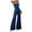 Blue, variant on SRZYMJ Plus Size Women's Casual Summer Denim Jumpsuit Light Washed Blue Neckline Stretchy Slim Fit Pants Comfortable Outfit