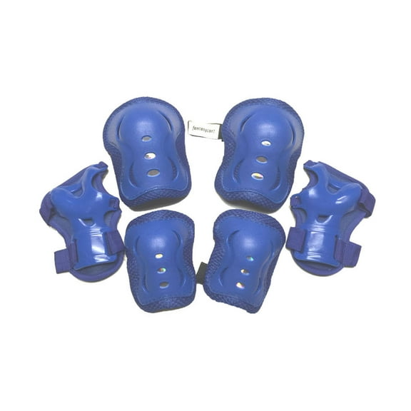 fantasycart Kid's Roller Blading Wrist Elbow Knee Pads Blades Guard in blue