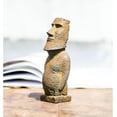thumbnail image 6 of Cast Iron Easter Island Moai Figurine for Home Decor,Metal Statue Study Bookshelf, Wall Shelf, Living Room,Office,Garden Decor (S), 6 of 6
