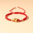 thumbnail image 1 of Pulsera tejida con cuerda roja de tortuga dragón con año de nacimiento, pulsera de joyería para estudiantes, regalo retro moderno que combina con todo para amigos, 1 of 6
