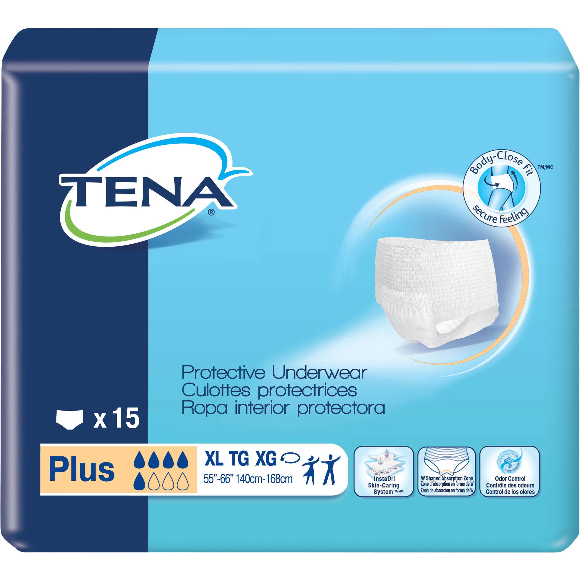 TENA for Women Plus Absorbency Protective Incontinence Underwear, Extra