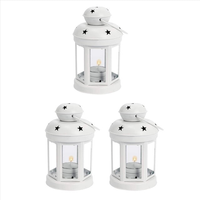 3X Linternas de Velas Colgantes de Metal Vintage, Soporte de Te Ligero, Candelabro para Boda, Hogar, Regalo de Fiestas de Cumpleaños -