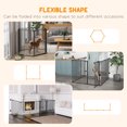 thumbnail image 4 of PawHut Dog Pen Foldable Dog Playpen 6-Panel, Black, 4 of 10