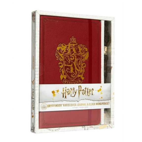 Insight Editions Harry Potter Gryffindor Lockable Blank Journal, Multicolor, 8in x 10in, 192 Pages