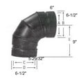 thumbnail image 2 of 6" X 90 Degree Elbow - Model DSP6E9-1, 2 of 2