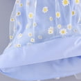 thumbnail image 6 of Odeerbi Infant Dress Toddler Girls Sunflower Tulle Dress Princess Dresses Embroidery Floral Sleeveless Dress Baby Clothes Blue, 6 of 9
