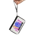 thumbnail image 2 of Paramount Wallet, Zip Around, Mean Girls Catch Phrases Collage White Multi Color, Vegan Leather, 2 of 7