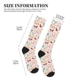 thumbnail image 4 of Honeii Colorful Bow Knots Print Sports Compression Socks,Running Crew Socks,Moisture-Wicking Anti-Blister Hiking&Gym Athletic, 4 of 7