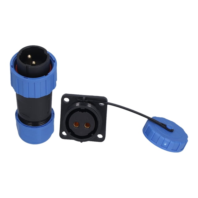 IP68 Waterproof Plug Socket Square Screw Crimping Aviation Industrial Connector Adapter 250V2 Pin