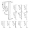 thumbnail image 2 of 2 Inch Clear Blind Clips for Valance, Hidden Valance Clips for Wood or Faux Wood Horizontal Blinds V, 2 of 5