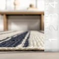 thumbnail image 2 of Rugs USA Calathea Striped Jute Area Rug, 2' 6" x 8', Runner, Calathea Navy, 2 of 6
