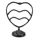 thumbnail image 4 of Porta pendientes con forma de corazón, bonito, multifuncional, estable, regalo, compacto, fácil de usar. Negro, 4 of 9