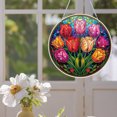 thumbnail image 4 of Drawing Surrater Ornament Pintura Diamantes Hanging PVC Glass Patrón Vintage Forma Especial para Nave Bricolaje, 4 of 9