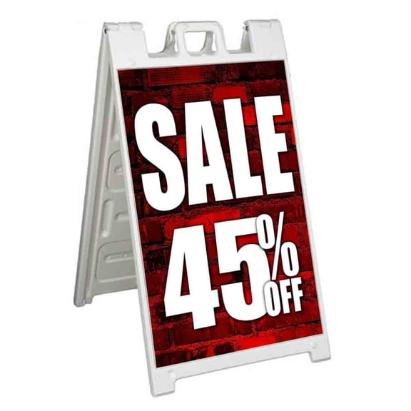 Sale 45 Percent Off (24" X 36") Standard A-Frame Signicade, Includes Decal Applied To Stand