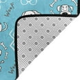 thumbnail image 2 of DouZhe Blue Funny Doodle Dogs Pattern Area Rugs Non-Slip Machine Washable Floor Mat, Style Carpet Doormat, 63x48 inches, 2 of 6