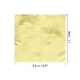thumbnail image 2 of Gold Leaf Foil Sheet, Bright Golden Leaf Papers, 3.3 x 3.1inch for Art Decoration, Sculptures, Painting, Pack of 100, 2 of 5