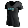 thumbnail image 2 of Women's Black Jacksonville Jaguars Mascot In Bounds V-Neck T-Shirt, 2 of 3