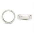 thumbnail image 3 of Mens Sterling Silver 7mm Bevel Edge Wedding Band Ring, 3 of 4