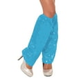 thumbnail image 2 of QATAINLAV Sequin Leg Warmers Women Sparkle Leg Sleeves Boot Covers Mardi Gras Leg Socks Carnival Festival Costume Accessories Light Blue, 2 of 5