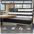 thumbnail image 4 of XYZCANDO American Flag RV Dinette Cushions Comfortable RV Accessories for Inside Furniture Covers Washable Couch Cover 2 Cushion Sofa Slip Covers for Loveseat Black, 4 of 7