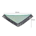 thumbnail image 3 of Xfvqtps Woman Sequin Dance Skirt Tassel Triangular Belt Belly Dancing Waist Towel Waist Chain Hip Towel Performance Skirt Purple, 3 of 7